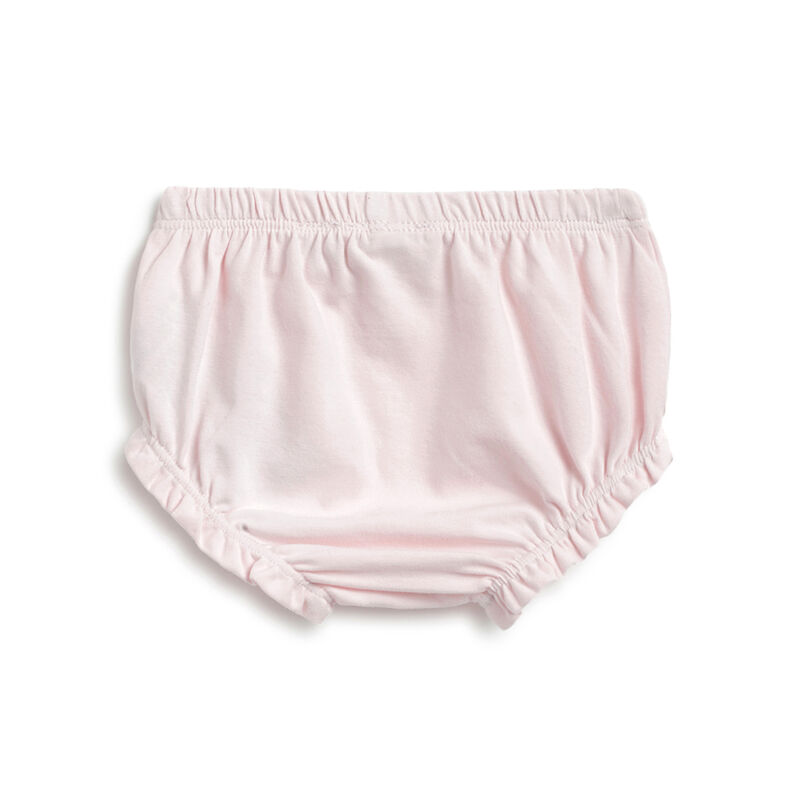 Girls Light Pink Short Sleeve Dress with Panties image number 3